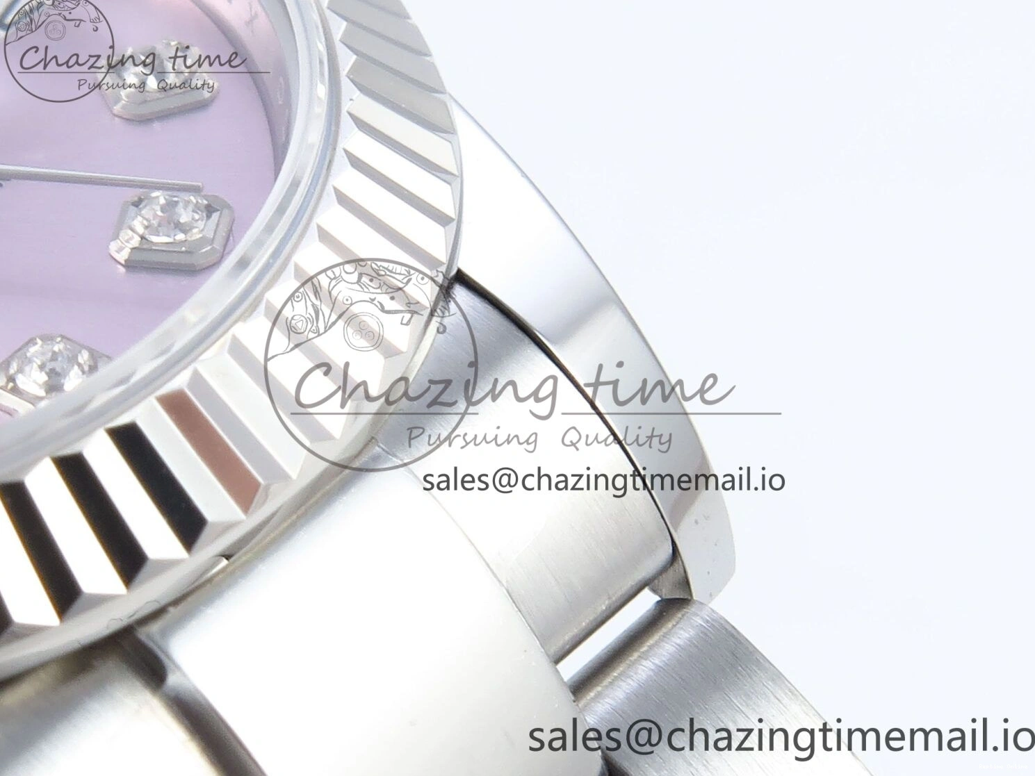 0523 Timeless DateJust 31 278274 ARF 1:1 Best Edition 904L Steel Pink Diamonds Dial on SS Oyster Bracelet ETA 557